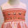12 month-8 years customized pink Smocked Embroidered Dress